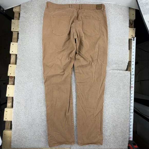Peter Millar Pants Mens 38 Khaki Tan 5 Pocket Chino Flat Front Golf Casual Twill - Picture 7 of 10